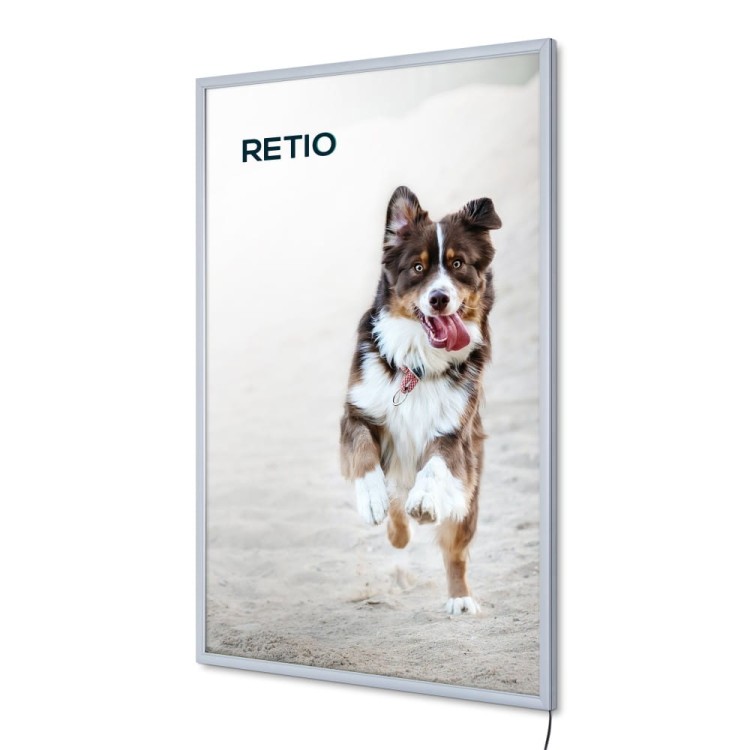 Ramka LED podświetlana PLED Economy 70 x 100 cm rama na plakat zdjęcia obraz zatrzaskowa OWZ podświetlana rama plakatowa wysokiej jakości