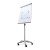 Flipchart magnetyczny SCRITTO® Vario 68 x 100 cm stojak z tablicą magnetyczną suchościeralną mobilny flipchart stojak do postawienia z tablicą do pisania na kółkach z możliwością regulacji wysokości