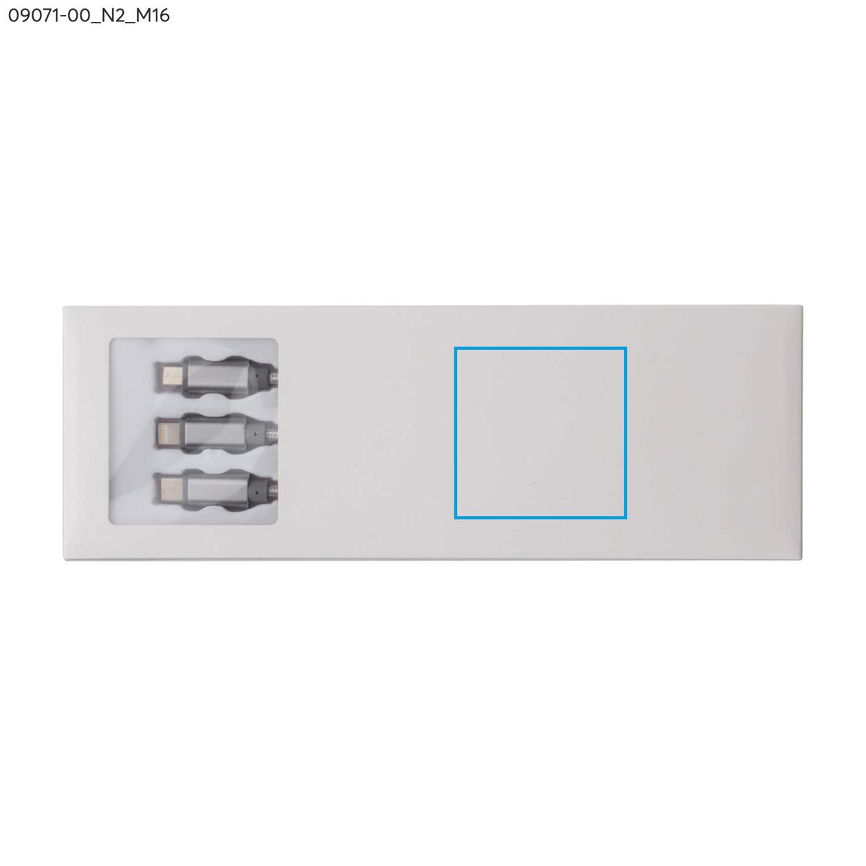 Kabel USB 3 w 1 TALA srebrny