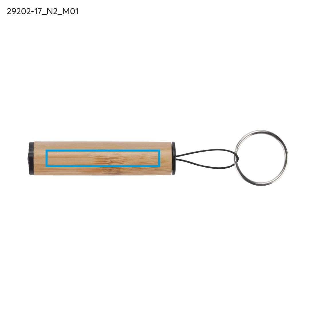 Torcia con portachiavi DULO beige (naturale) con logo