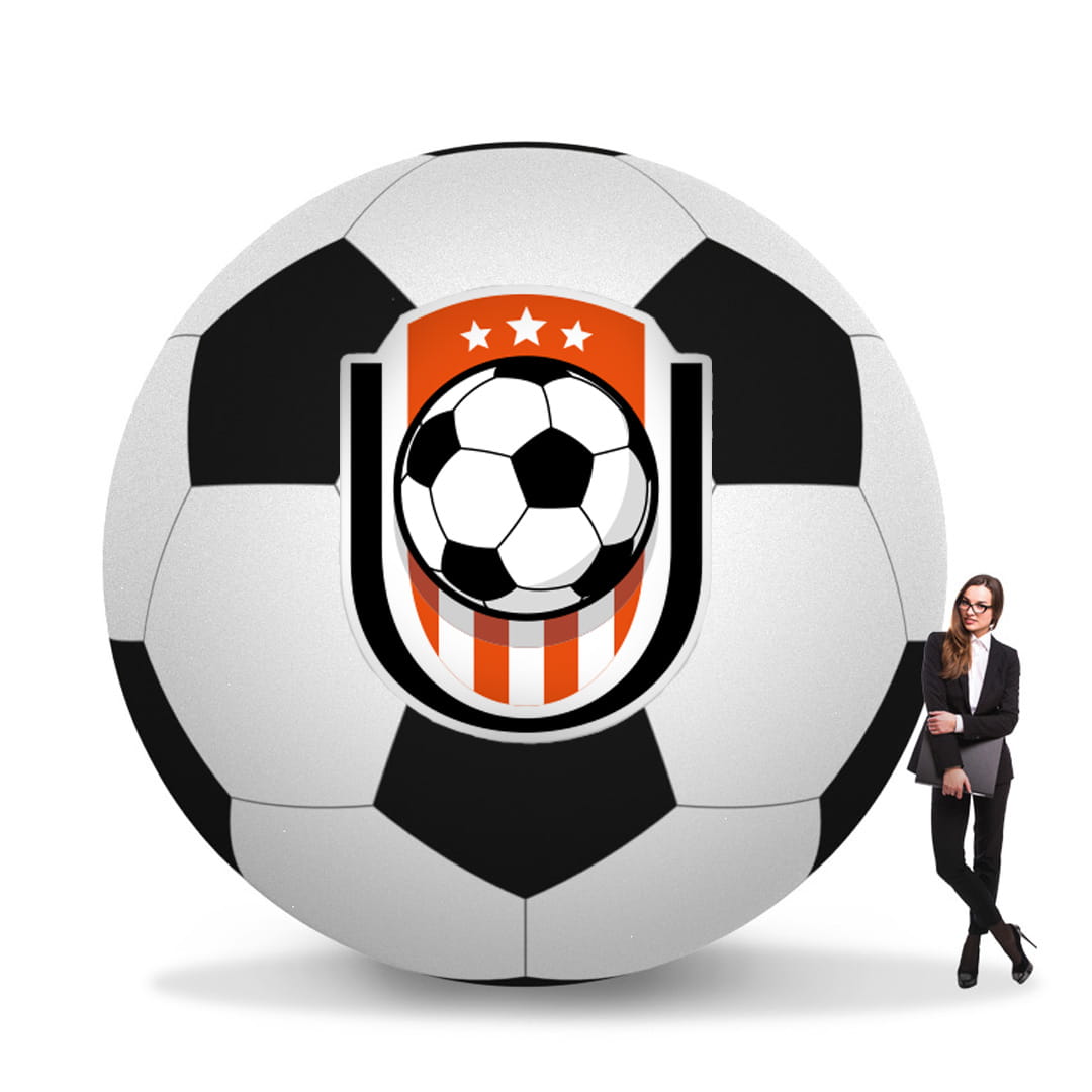 Dmuchana Piłka 3m pneumatyczna z nadrukiem indywidualnym logo, herbem na mecze, stadiony, wydarzenia sportowe