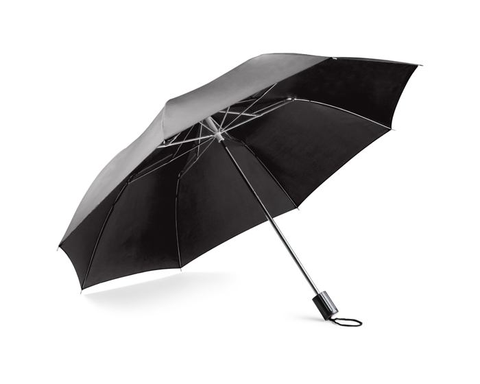 Parasol SAMER składany czarny z logo
