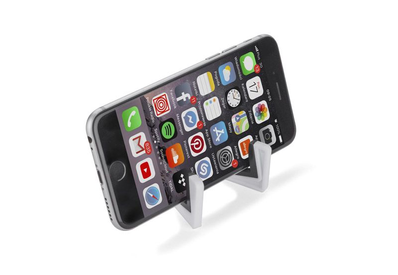 Stojak na telefon LIVIS biały z logo