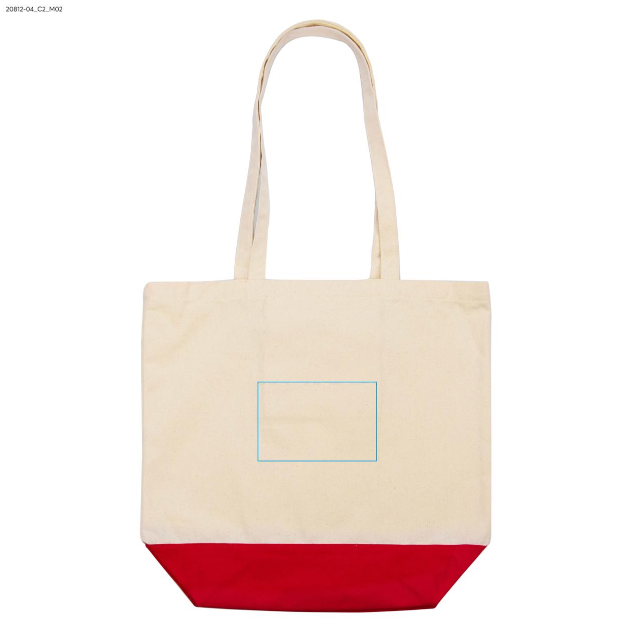 Torba bawełniana VIBO 340 g czerwony z logo