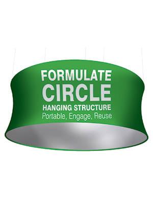 Oval Fabric Hanging Banner