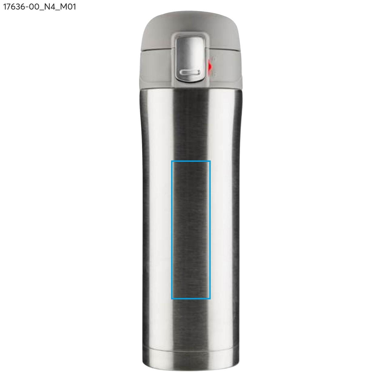Kubek termiczny LOCK 440 ml srebrny