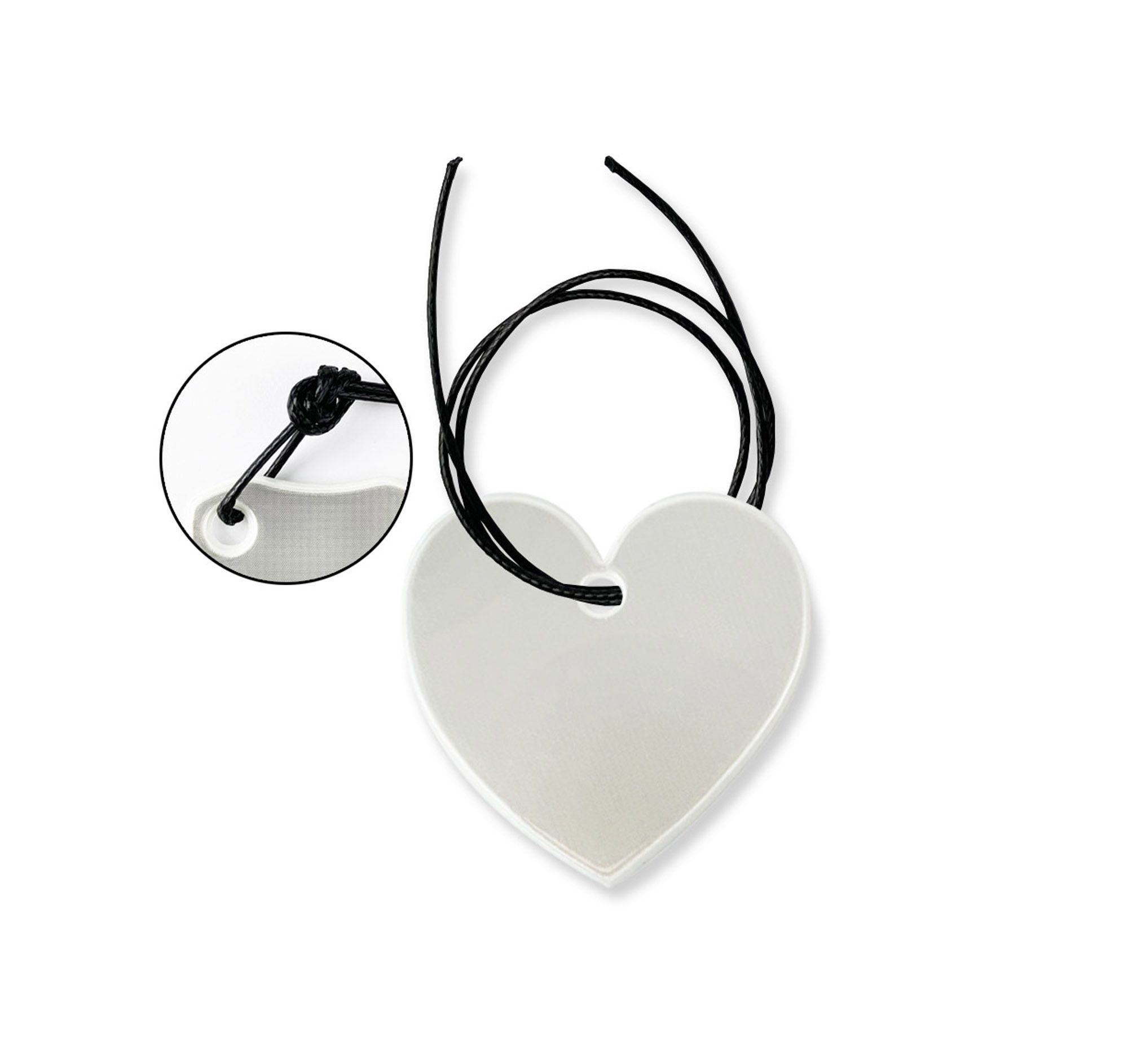 Zawieszka REF-HEART srebrny z logo