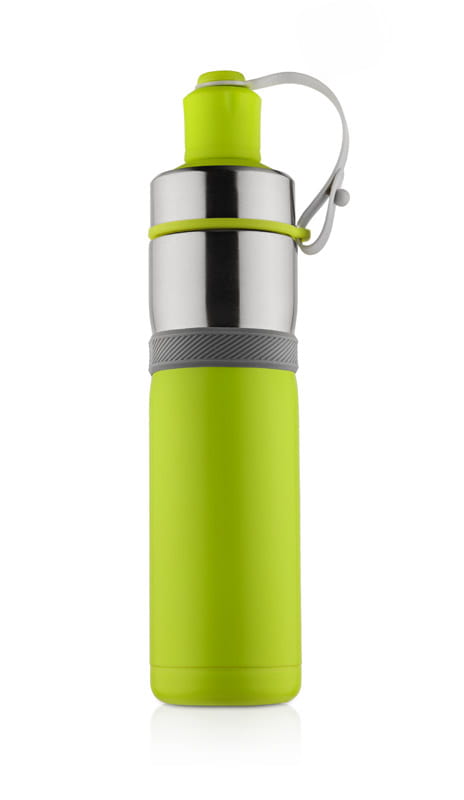 Bidon termiczny BREEZE 500 ml zielony jasny z logo