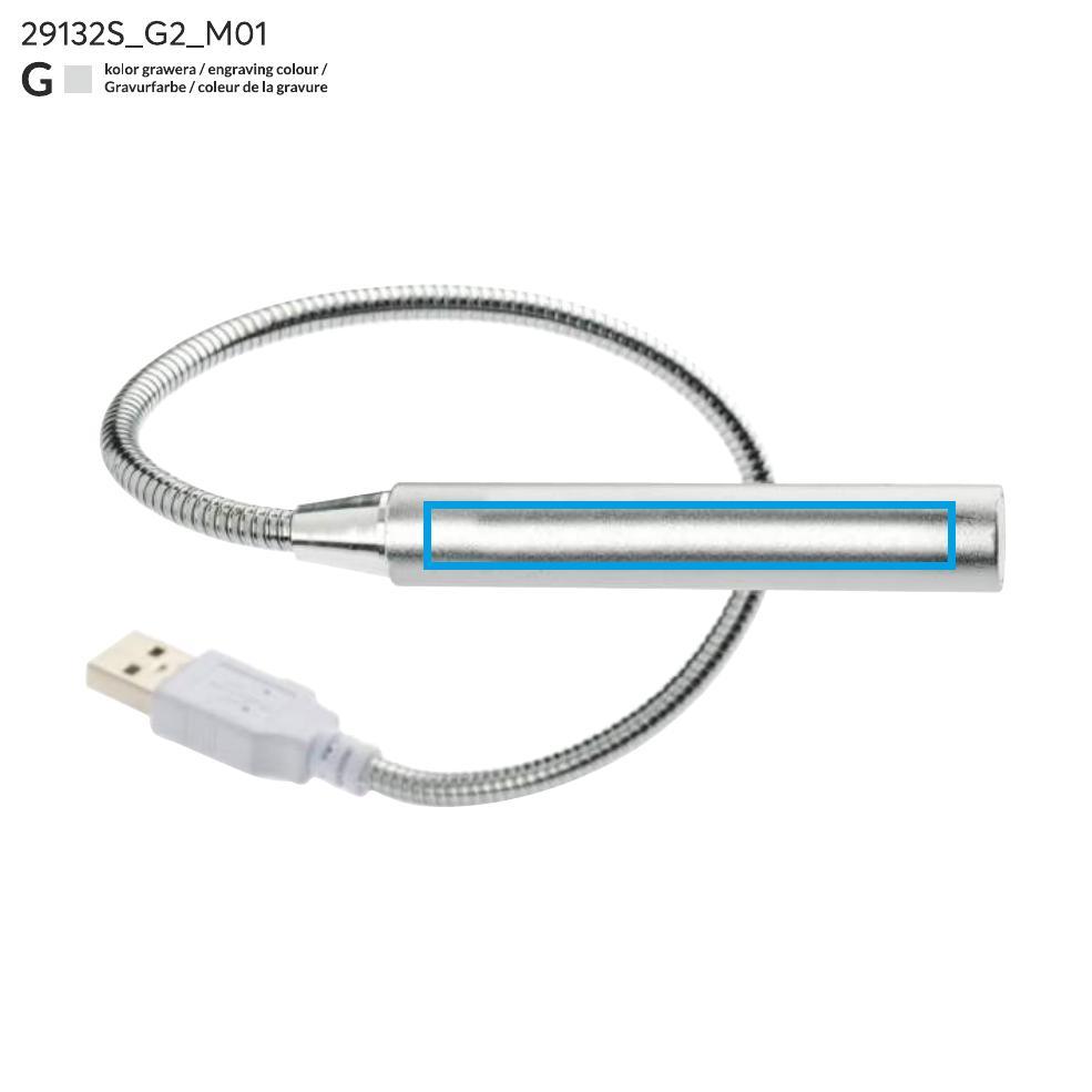 Lampka USB PROBE srebrny