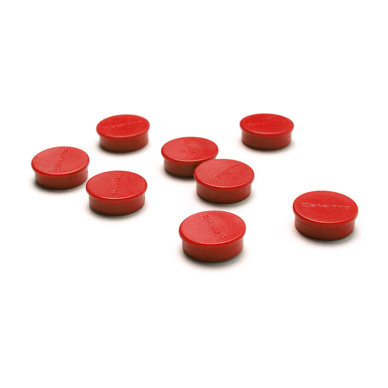 Set of 8 SCRITTO® Magnets, 20 mm in Diameter, for Magnetic Whiteboards, Whiteboard Magnets for Magnetic Whiteboards