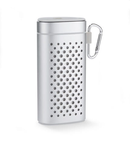 Głośnik bezprzewodowy z power bankiem SOUND 4000 mAh srebrny
