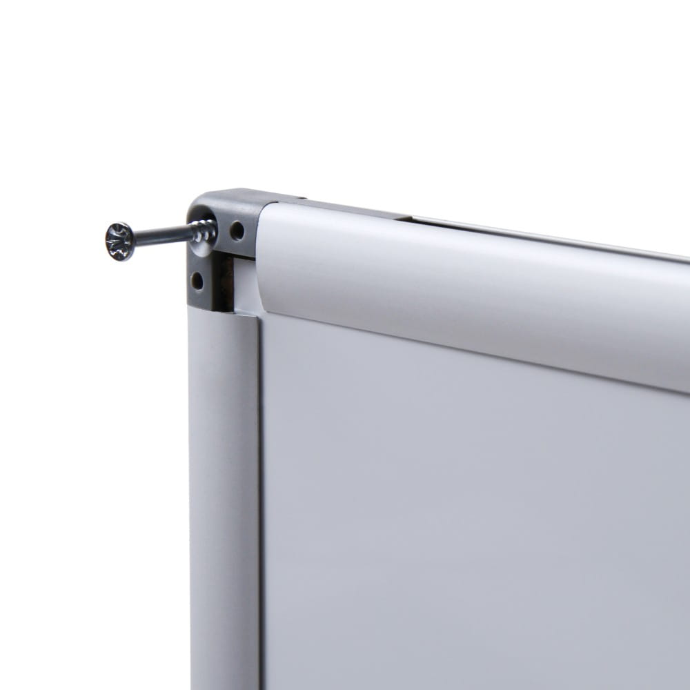 SCRITTO® Economy Magnetic Dry-Wipe Board 120 x 90 cm  White Magnetic Dry-Wipe Board for School or Office for Writing with a Marker Pen or a Felt-tip Pen