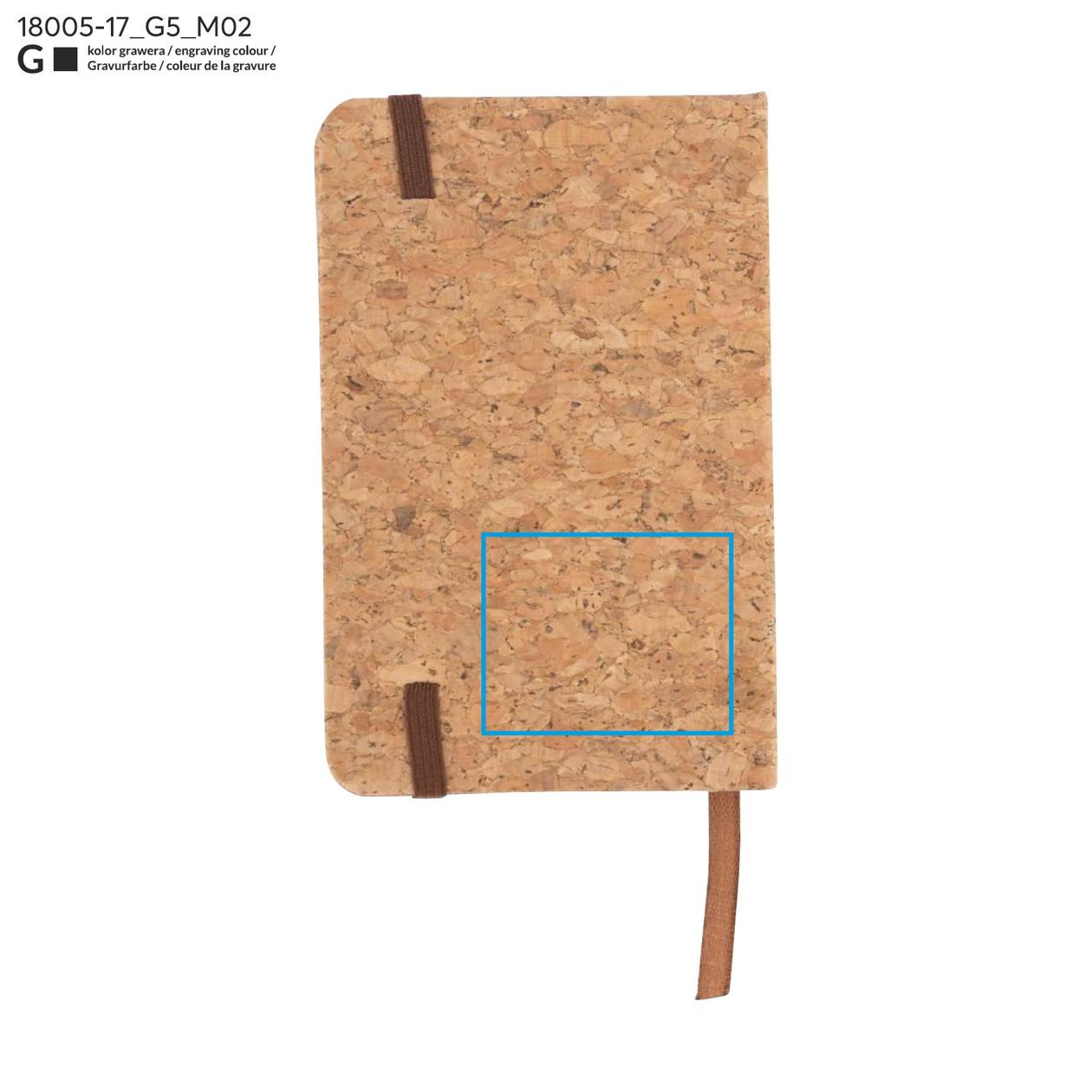 Notes CORA A6 beżowy (naturalny)