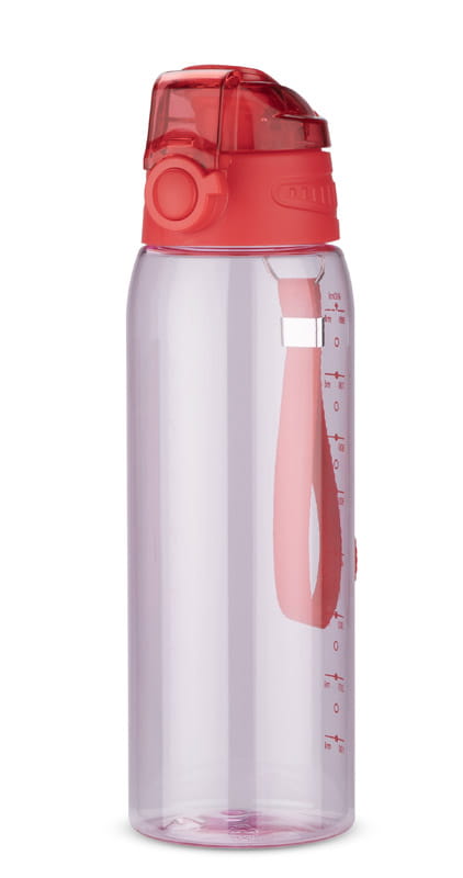 Bidon z miarką 900 ml KOLTER czerwony z logo