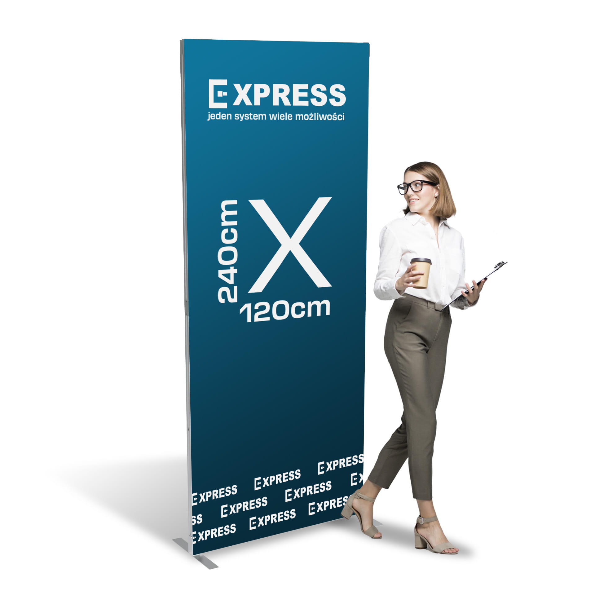 Stand prekonfigurowalny Express 120x240 cm