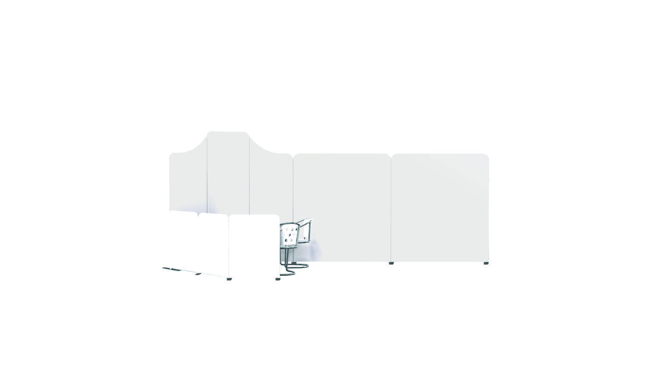 An example of a modular stand layout