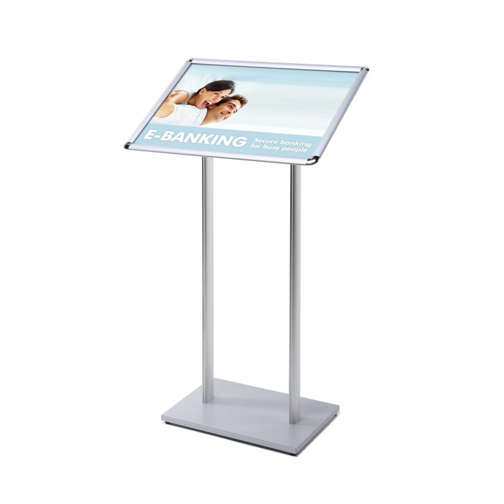 MBARD Menu Stand, A2 Frame Information Display Stand for Restaurant, Gastronomy, Hotel, Poster Stand, Menu Board with Rounded Corners