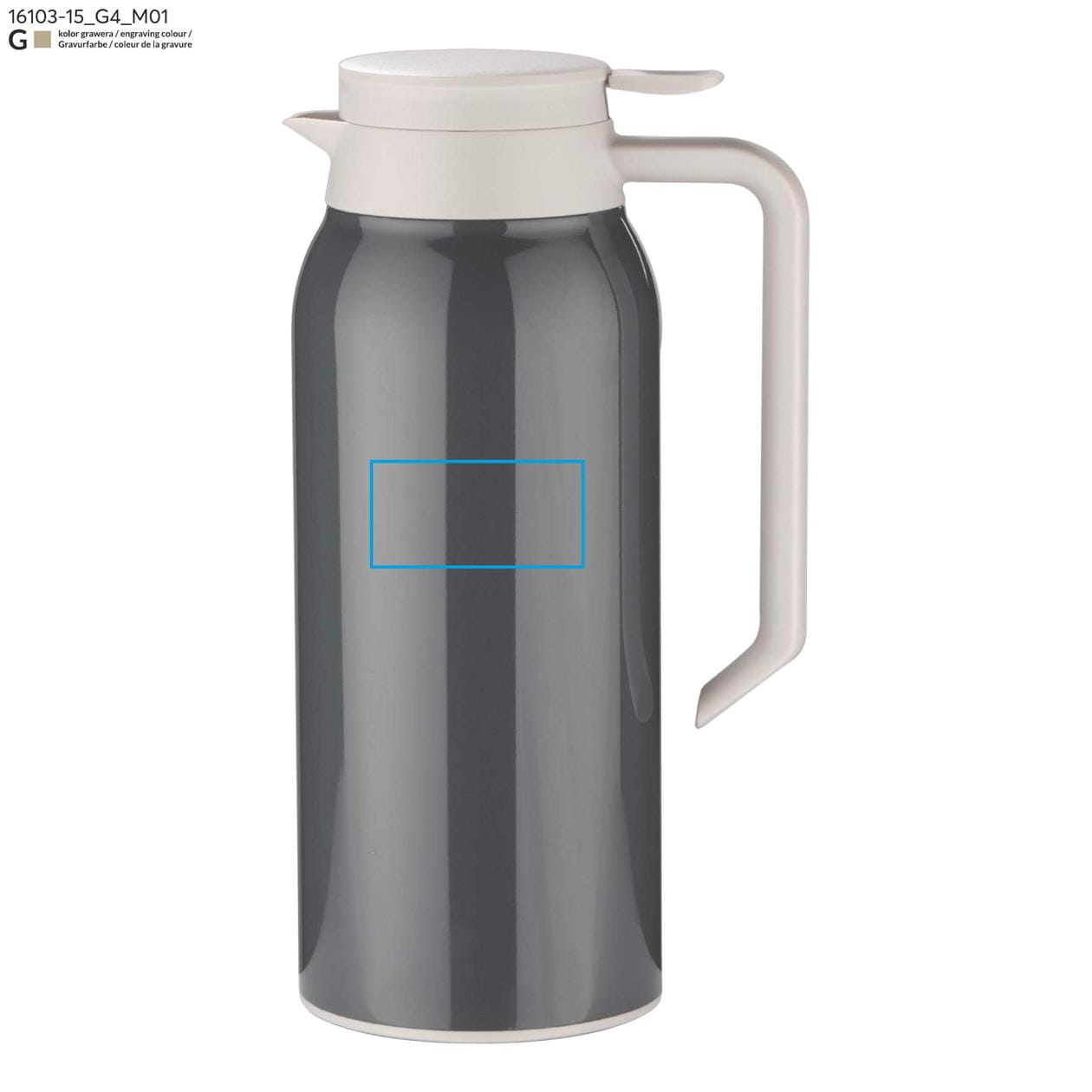 Dzbanek termiczny POTTI 1300 ml grafitowy