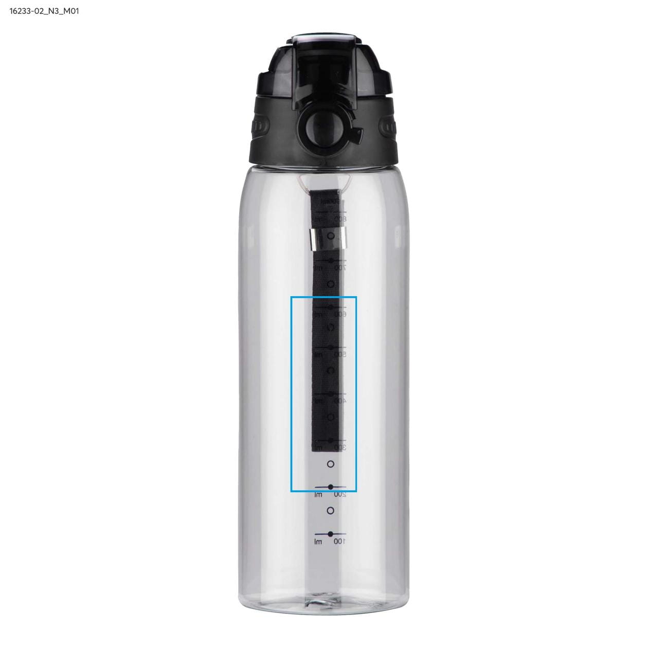 Bidon z miarką 900 ml KOLTER czarny