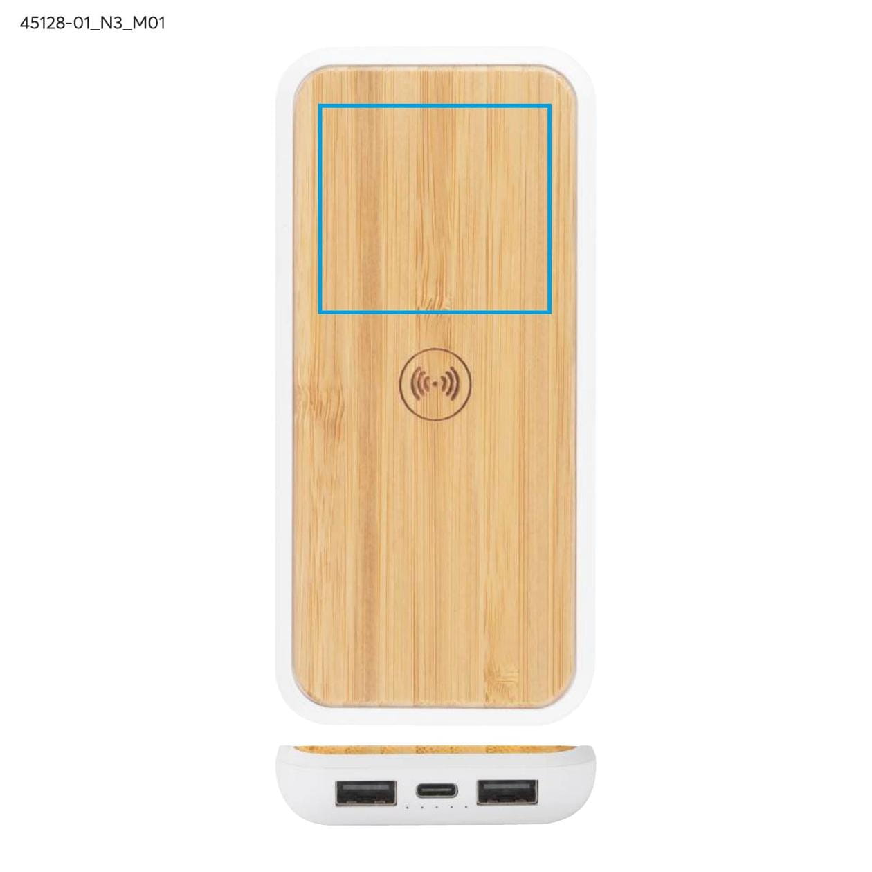Power bank RONI 10000 mAh biały