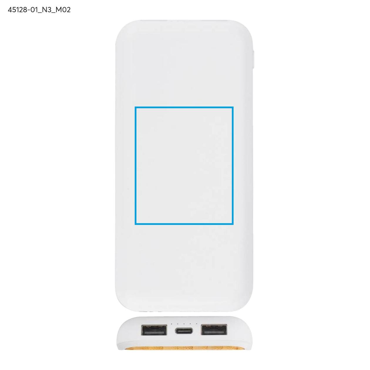 Power bank RONI 10000 mAh biały