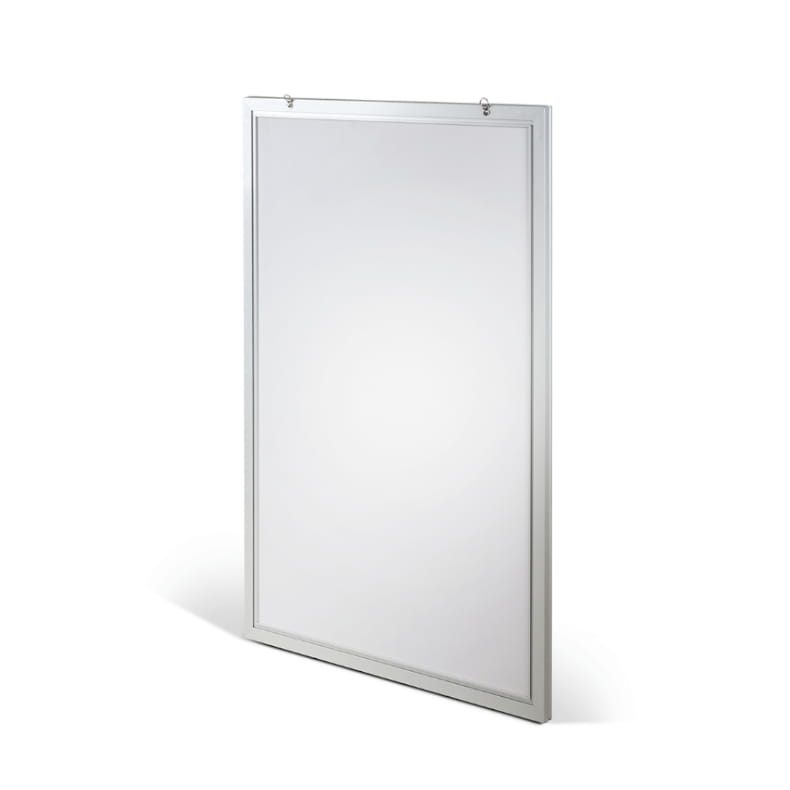 Podświetlana ramka LED A1 (59,4 x 84,1 cm) aluminiowa srebrna z prostym narożnikiem rama ramka plakatowa OWZ ścienna na plakat na zdjęcia profil 30 mm