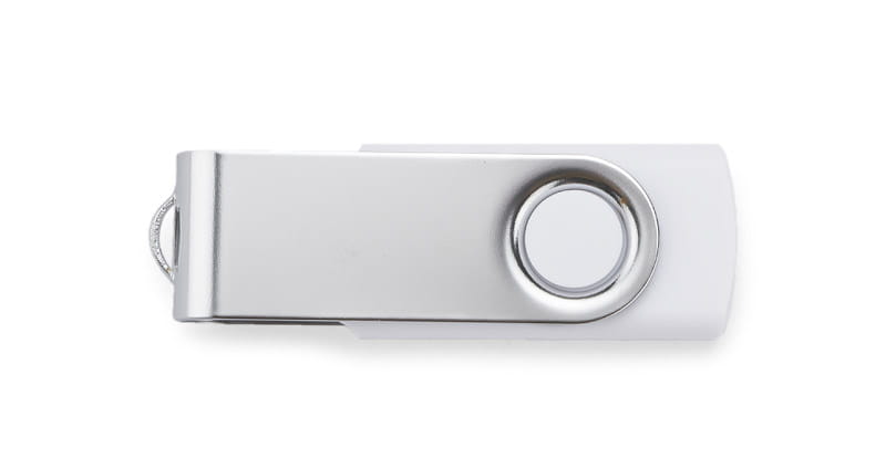 Pamięć USB TWISTER 16 GB biały z logo
