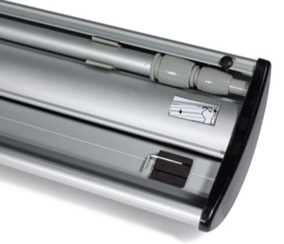 Case - Barracuda Roll-up  100 x 200 cm roll-up advertising stand with a print