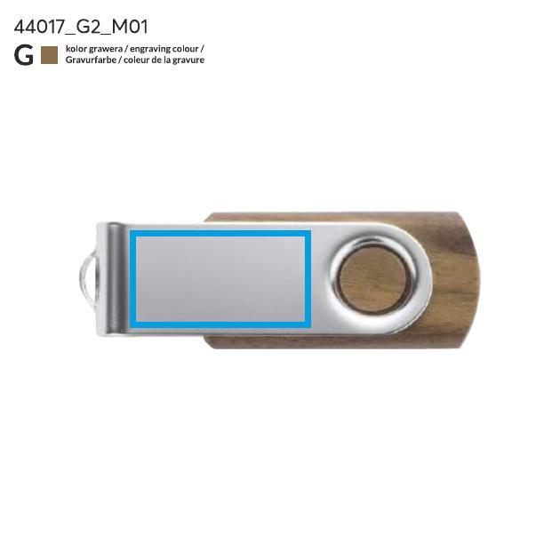 Memoria USB TWISTER WALNUT 16 GB marrone