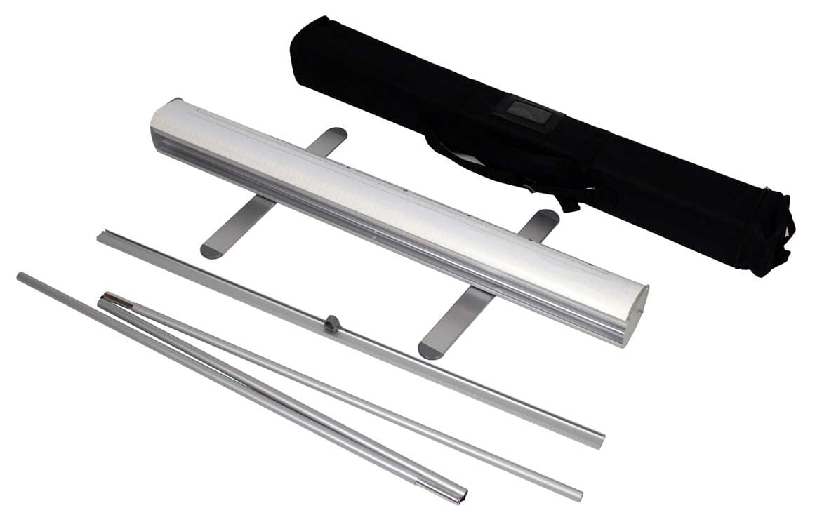 Mosquito Roll-up 100 x 200 cm Advertising stand like a Banner stand rolled up with a printout