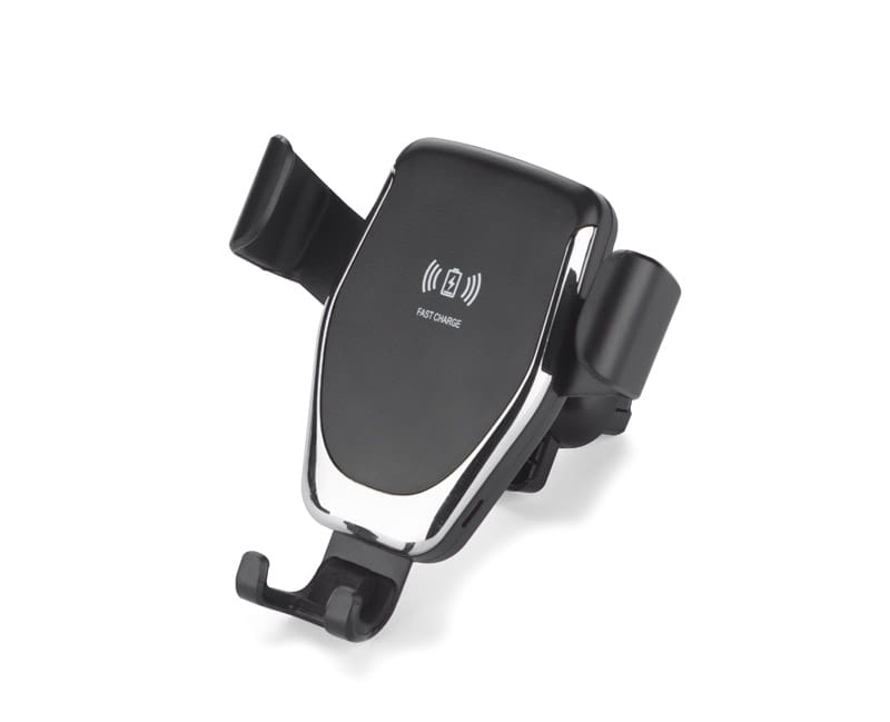 Uchwyt do telefonu z ładowarką indukcyjną GARI 15W USB-C czarny