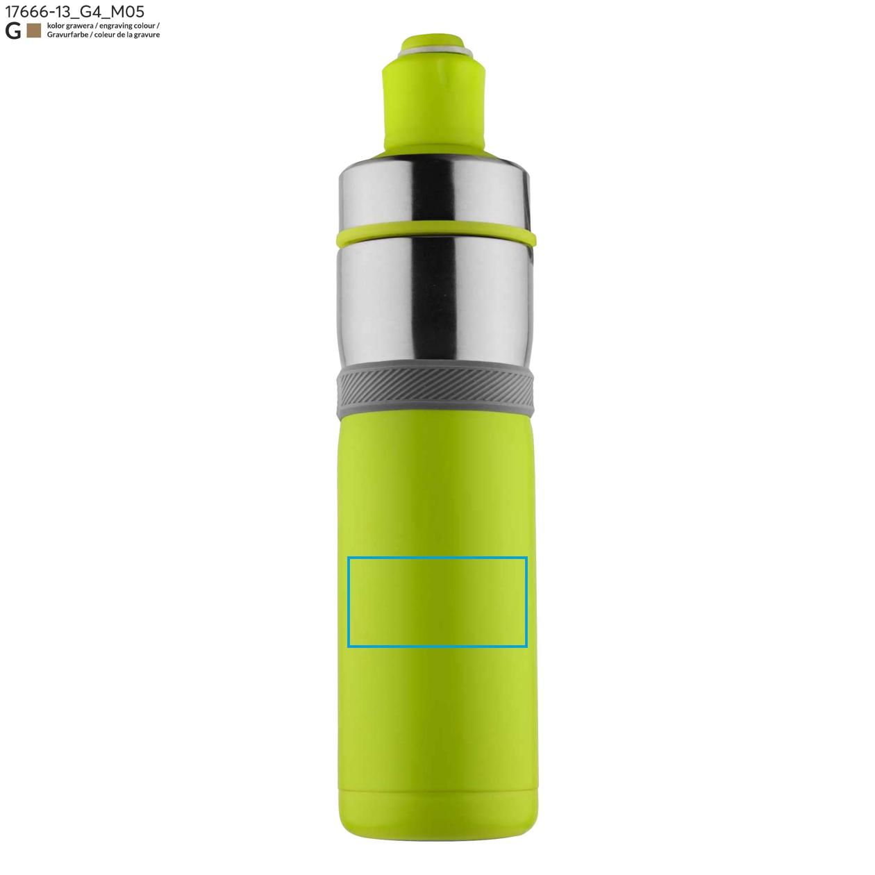 Bidon termiczny BREEZE 500 ml zielony jasny