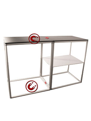 Magneto Modular Fabric Counter with a print