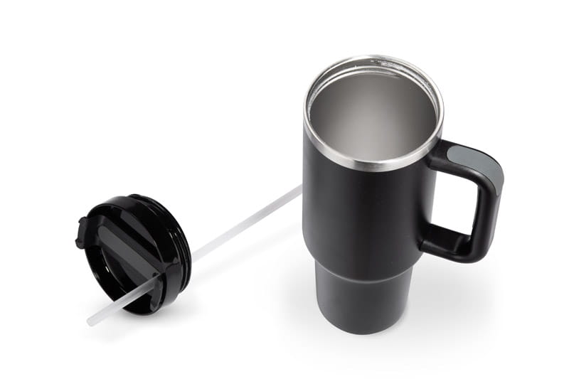 Kubek termiczny STANLI 1000 ml czarny z logo