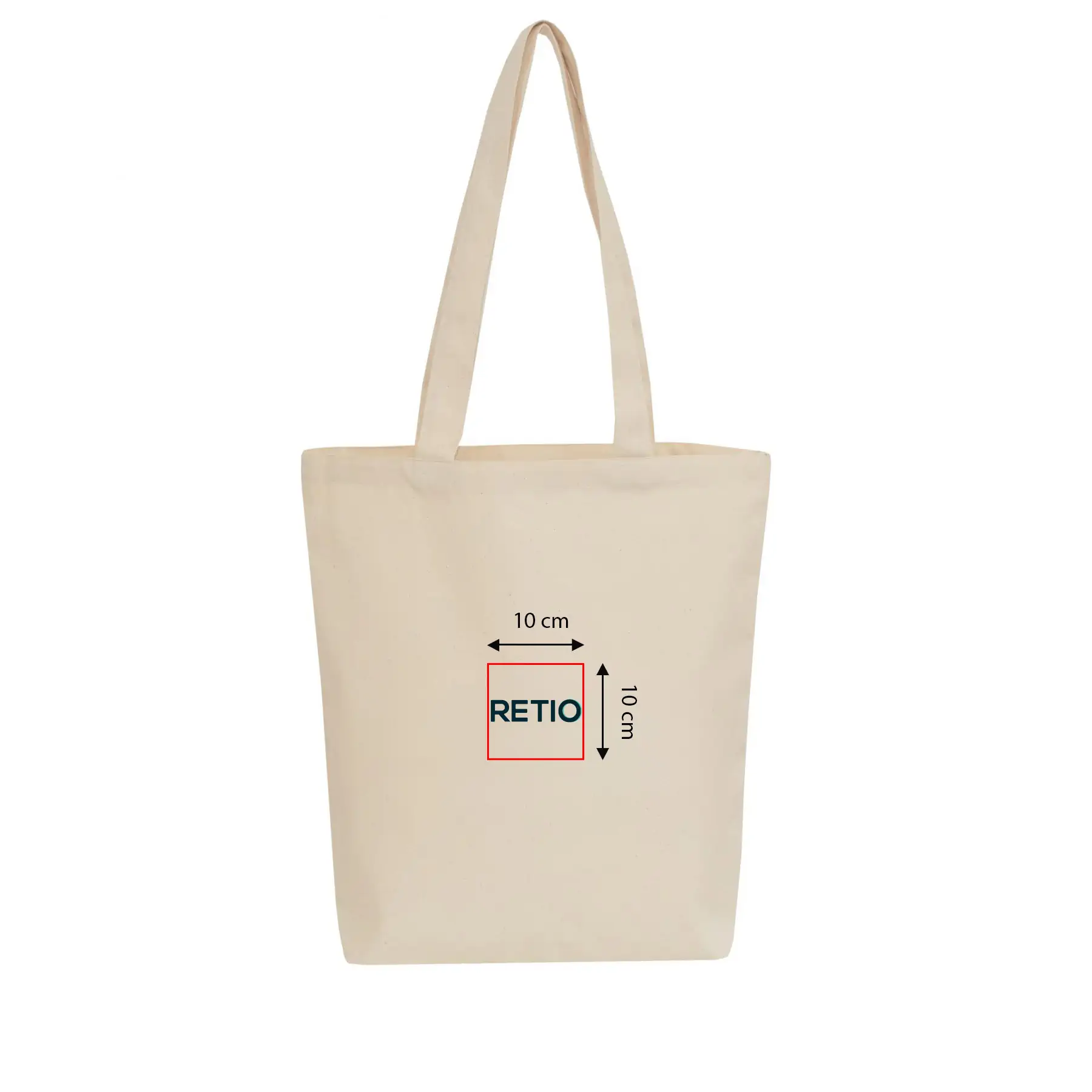 Borsa di cotone VIENNA con stampa personalizzata - area stampa 10x10 cm