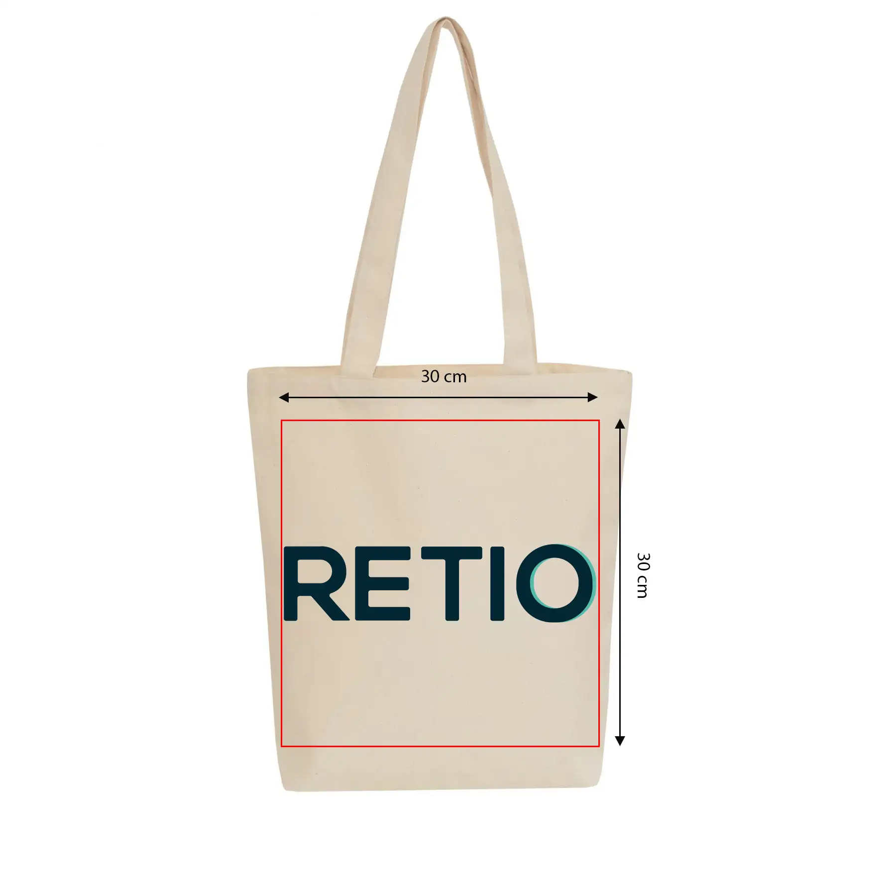 Borsa di cotone VIENNA con stampa personalizzata - area stampa 30x30 cm