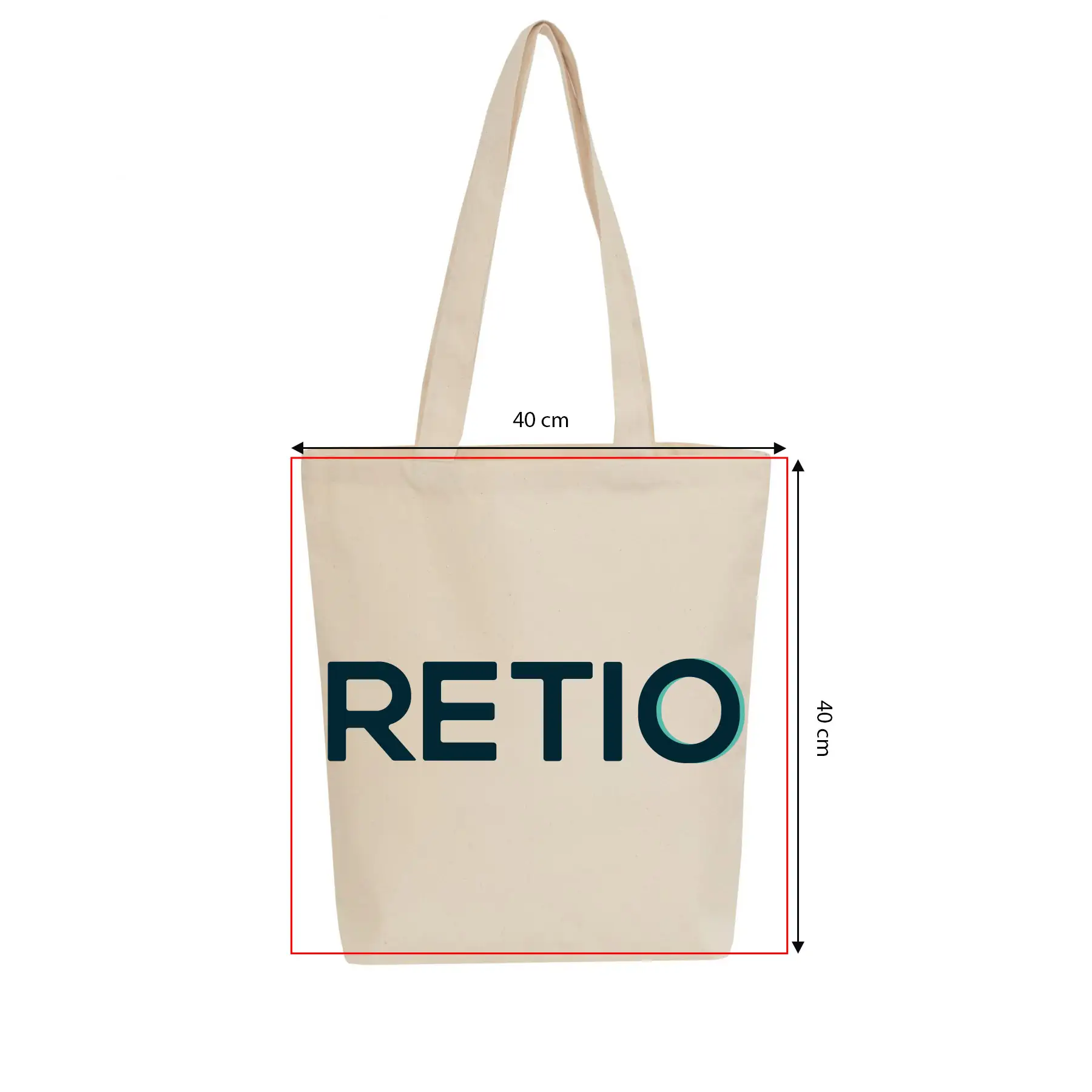 Borsa di cotone VIENNA con stampa personalizzata - area stampa 40x40 cm