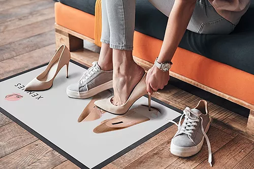 Tappetino promozionale con logo, tappeto da pavimento Promo Star