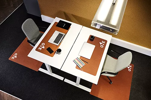 Tappetino per sedia con logo, tappetino per pavimento Office Floor Guard