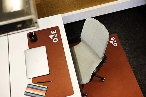 Tappetino per sedia con logo, tappetino per pavimento Office Floor Guard